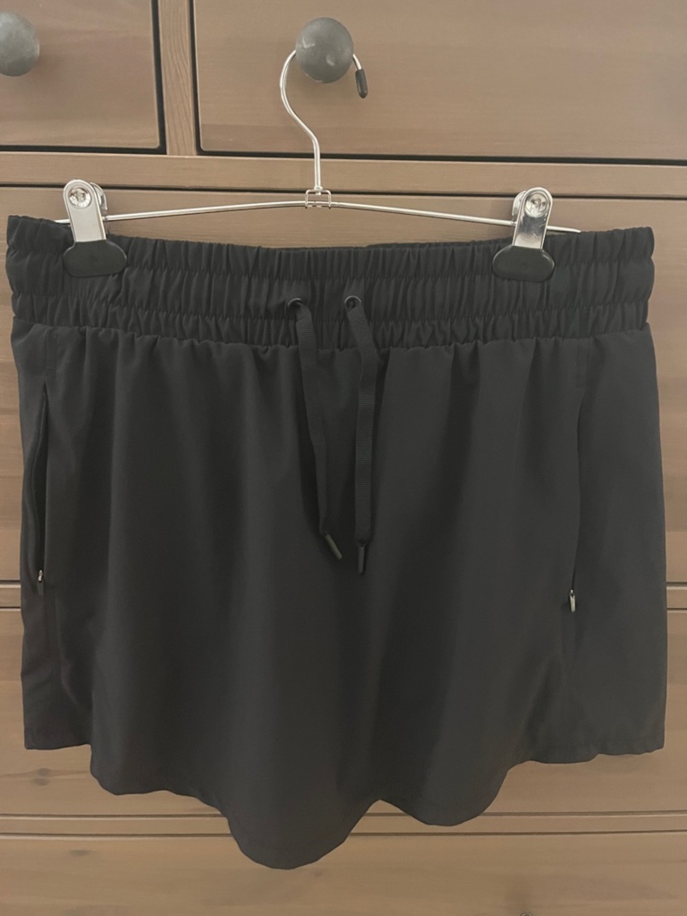 all in motion Black Elastic Waist Athletic Shorts with Drawstring